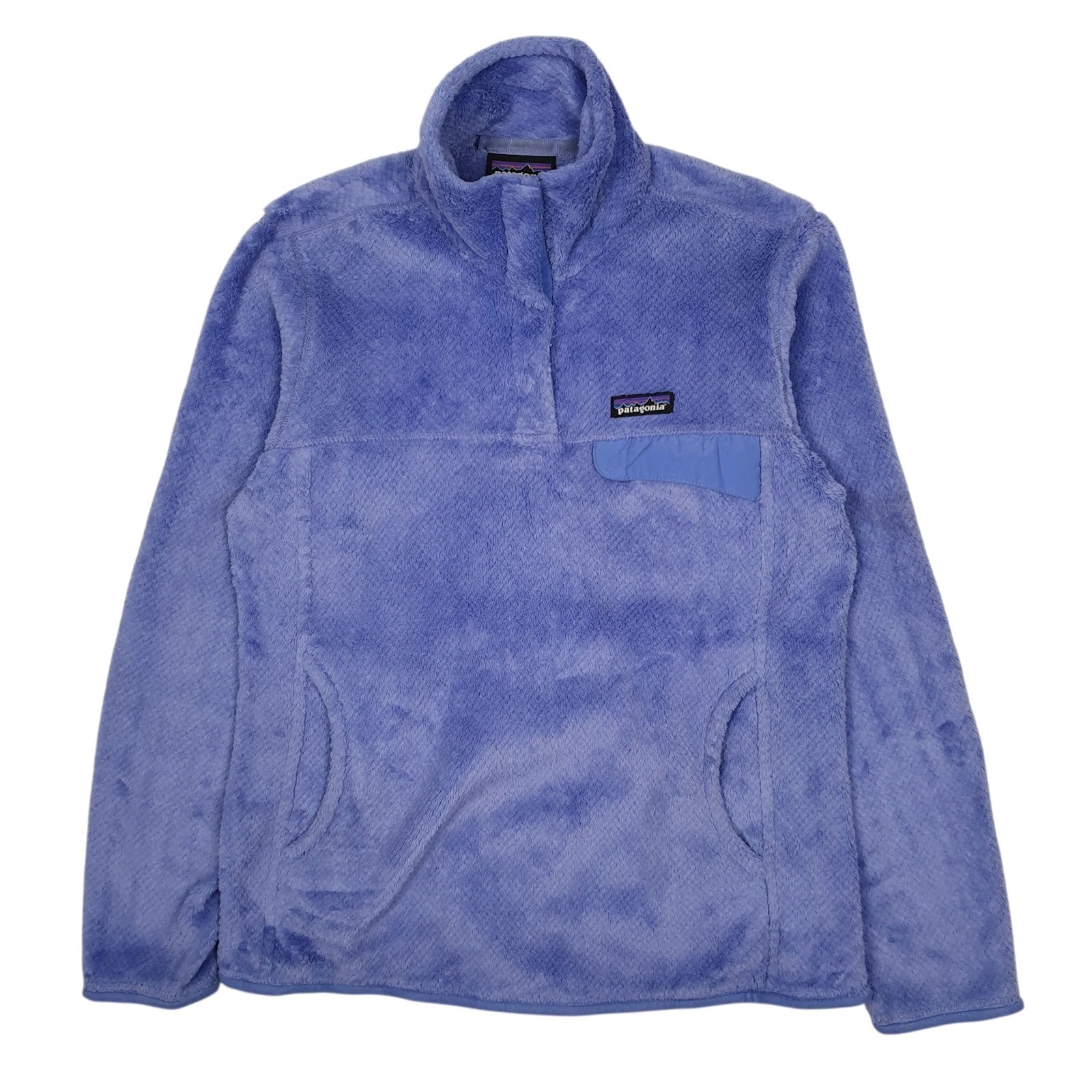 Womens Blue Patagonia Snap T Fluffy Quarter Zip Jumper