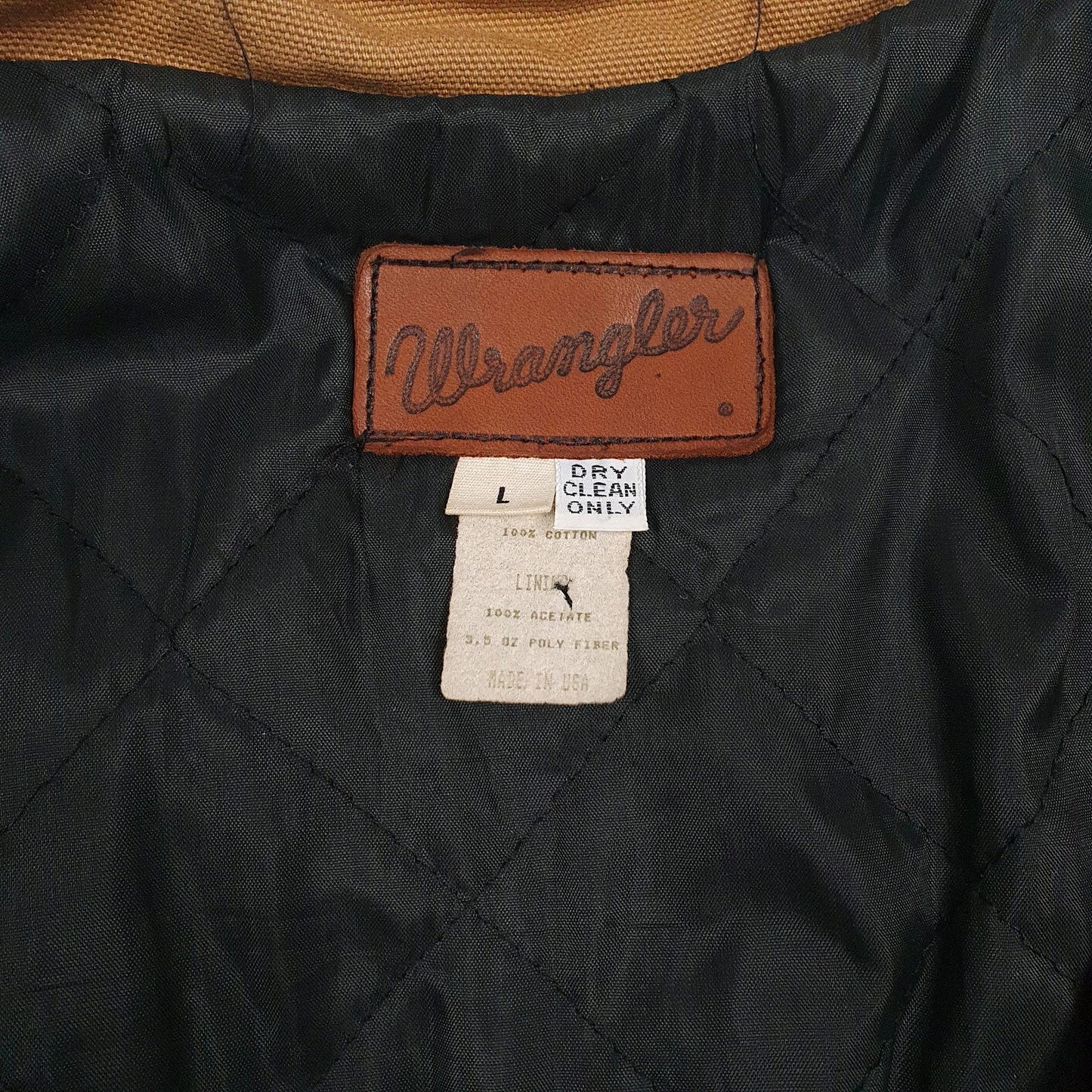 Mens Brown Wrangler Vintage 90s  Coat