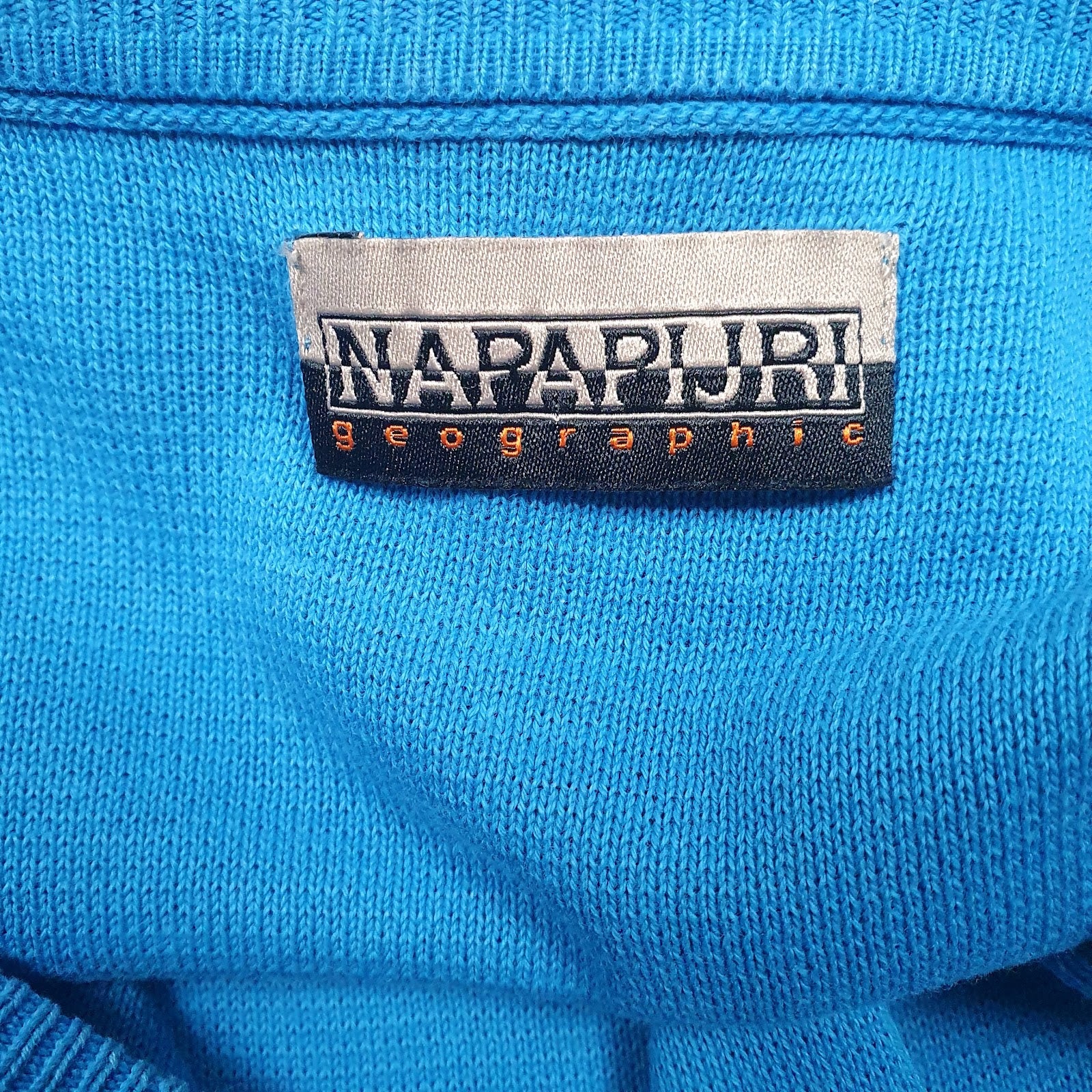 Mens Blue Napapijri  Crewneck Jumper