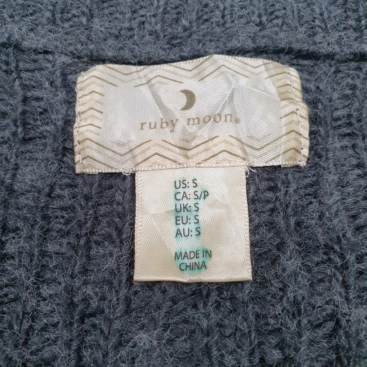 Womens Grey Ruby Moon  Crewneck Jumper