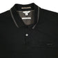 Mens Black Calvin Klein  Hoodie Polo Shirt