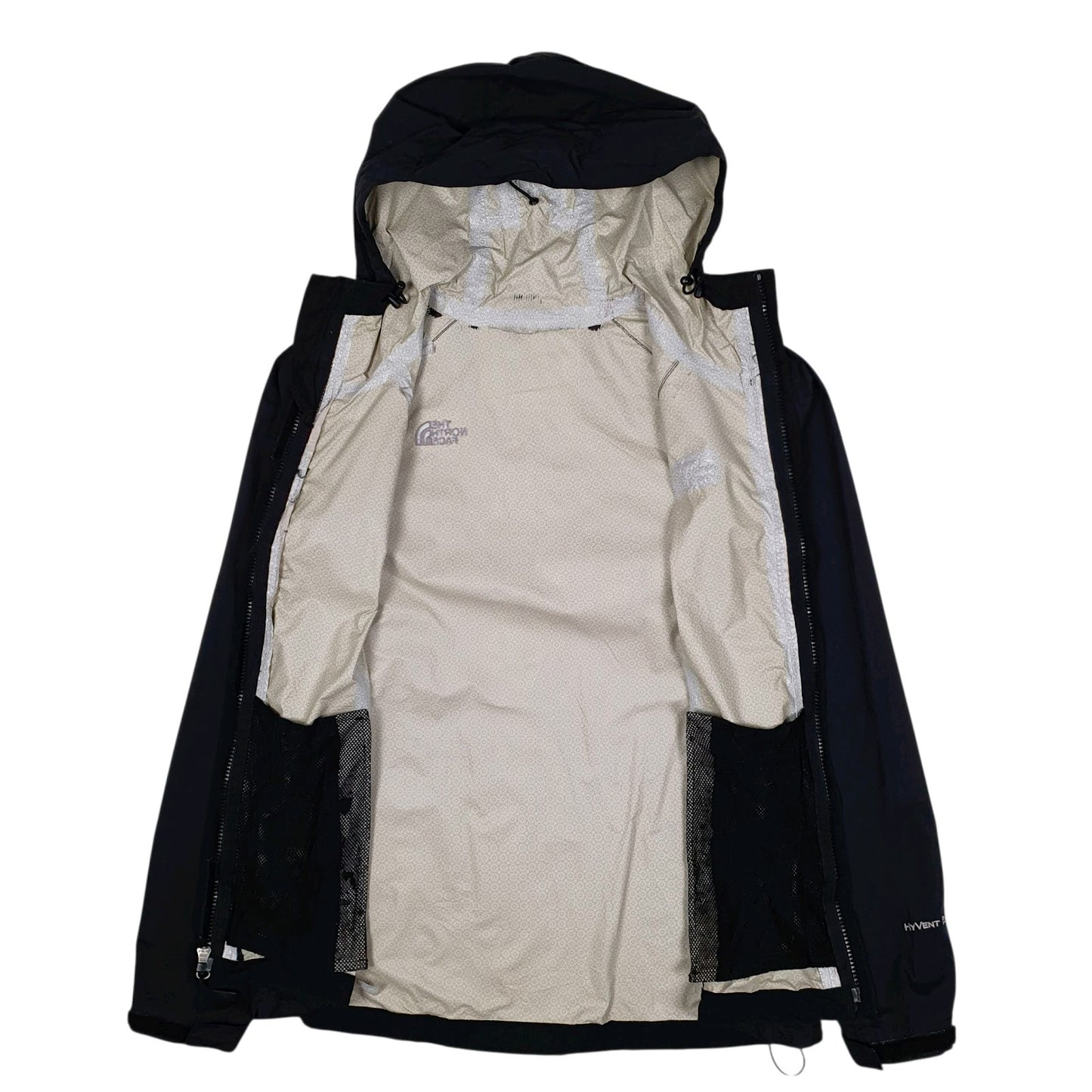 Womens Black The North Face Hyvent Full Zip Coat
