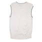 Womens White Fila Knit Vest Jumper