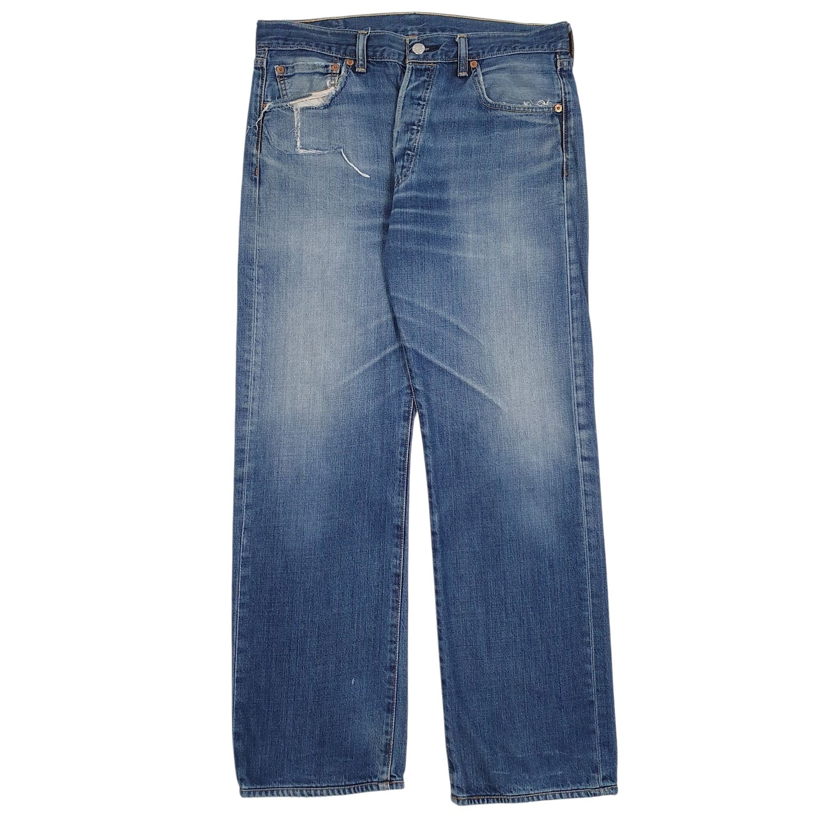 Mens Blue Levis  501 JeansW34 L30