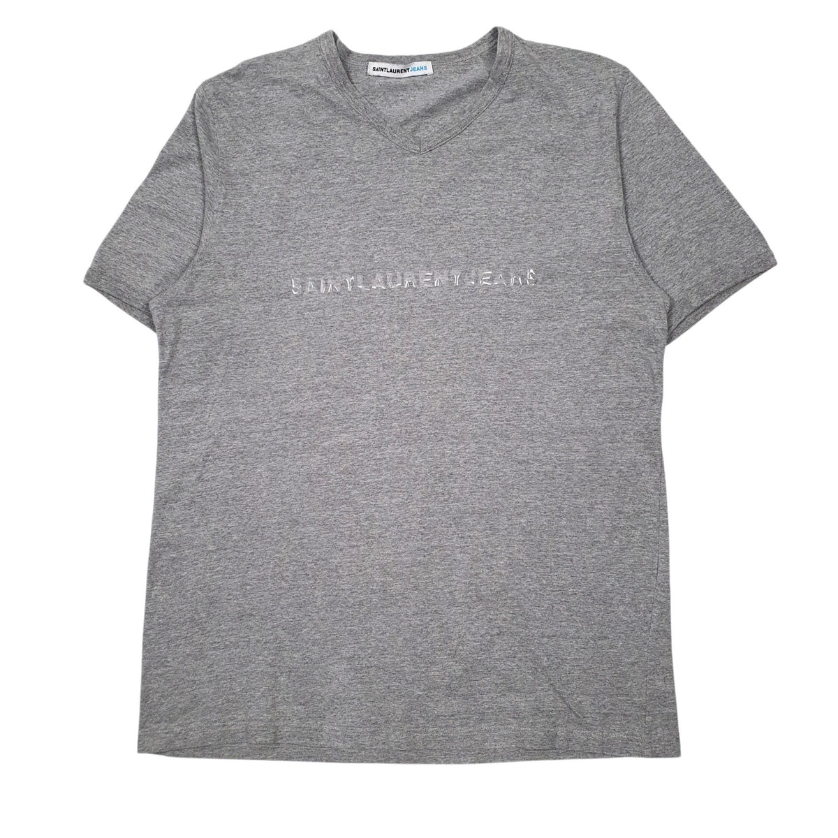 Mens Grey Yves Saint Laurent  Short Sleeve T Shirt