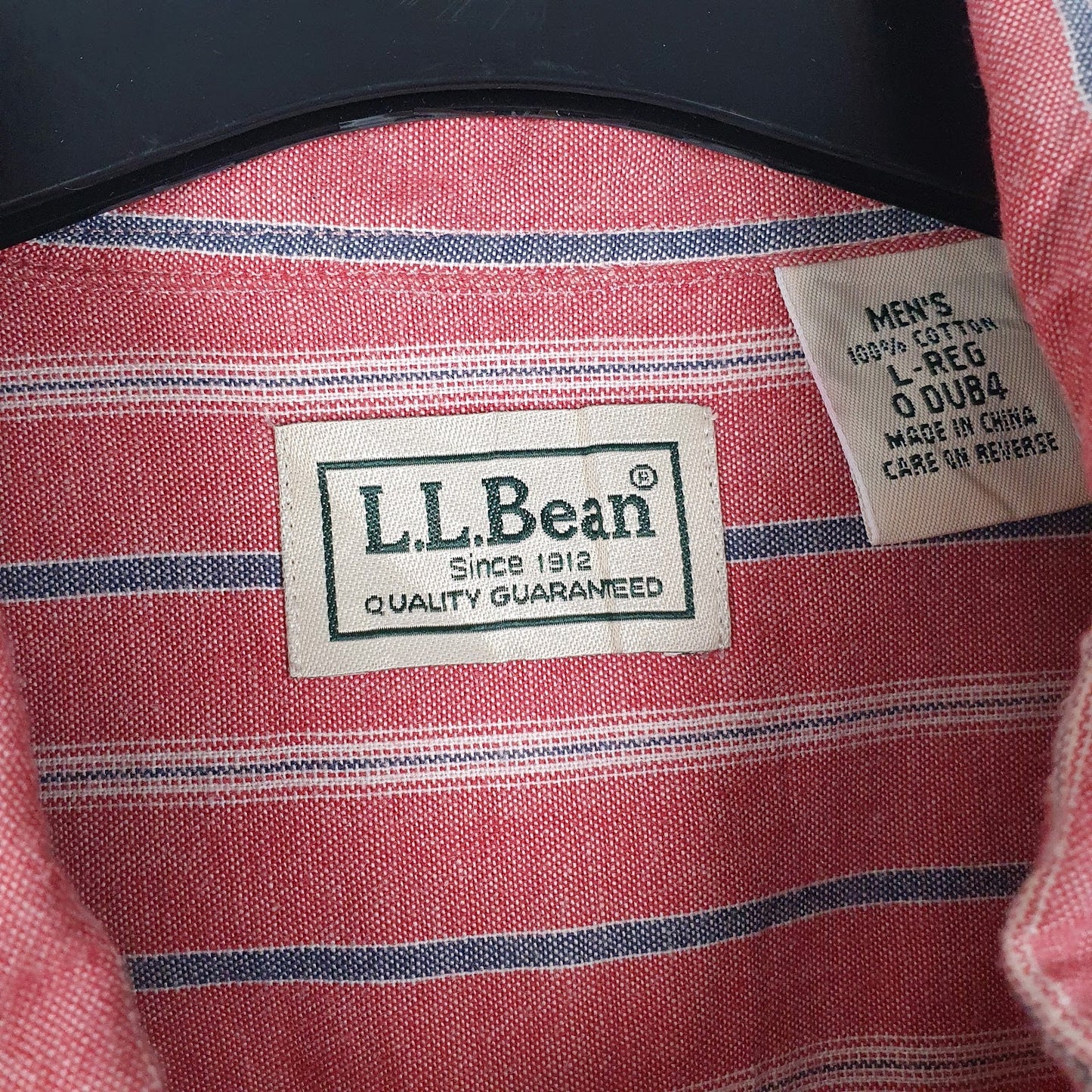 Mens Red L.L.Bean   Shirt