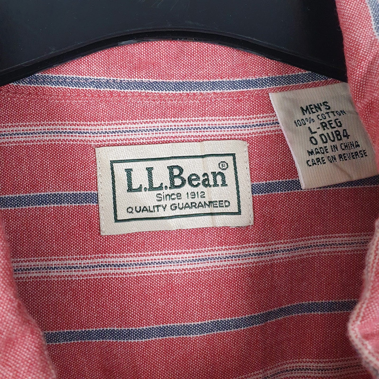 Mens Red L.L.Bean   Shirt