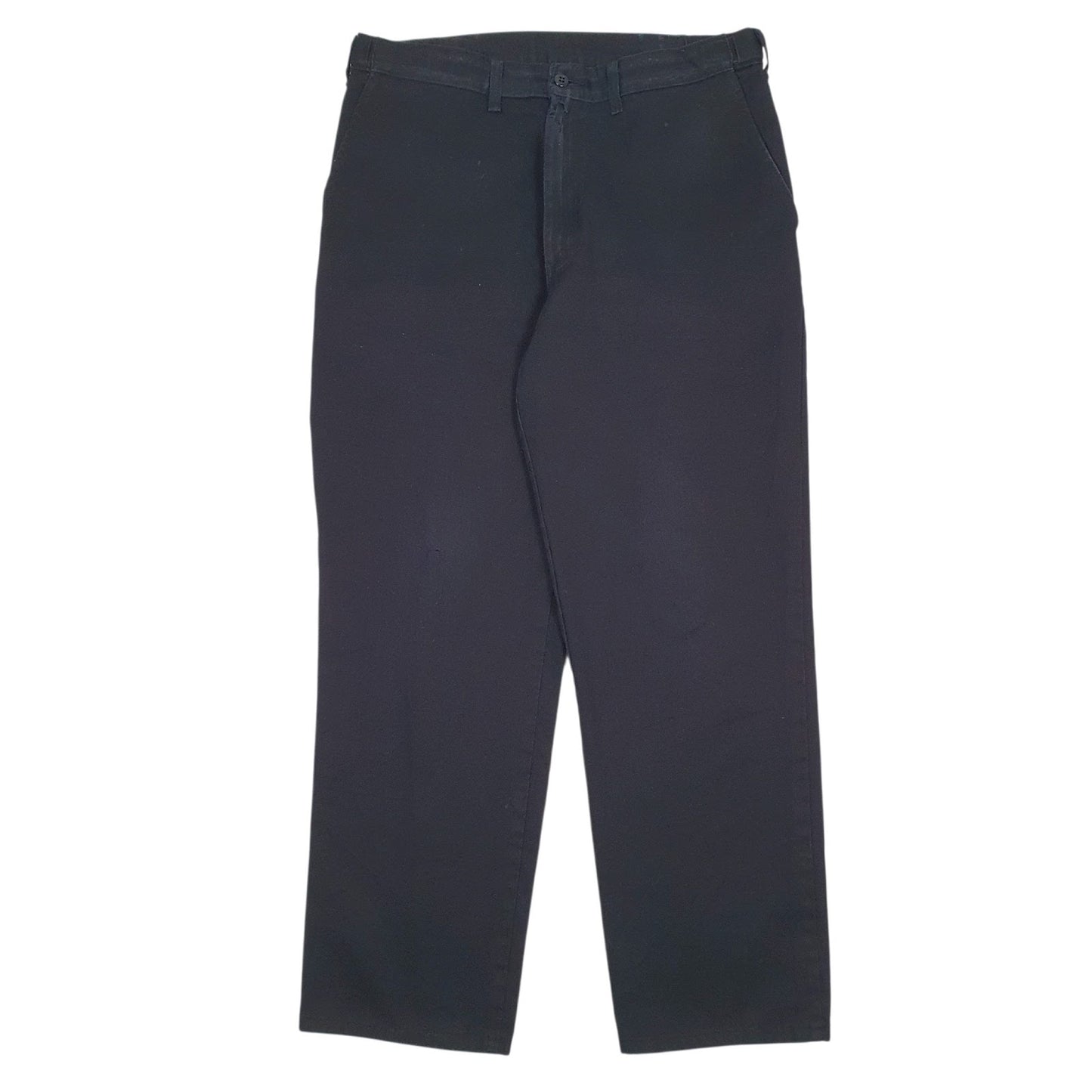 Mens Black Dickies Workwear Chino Trousers