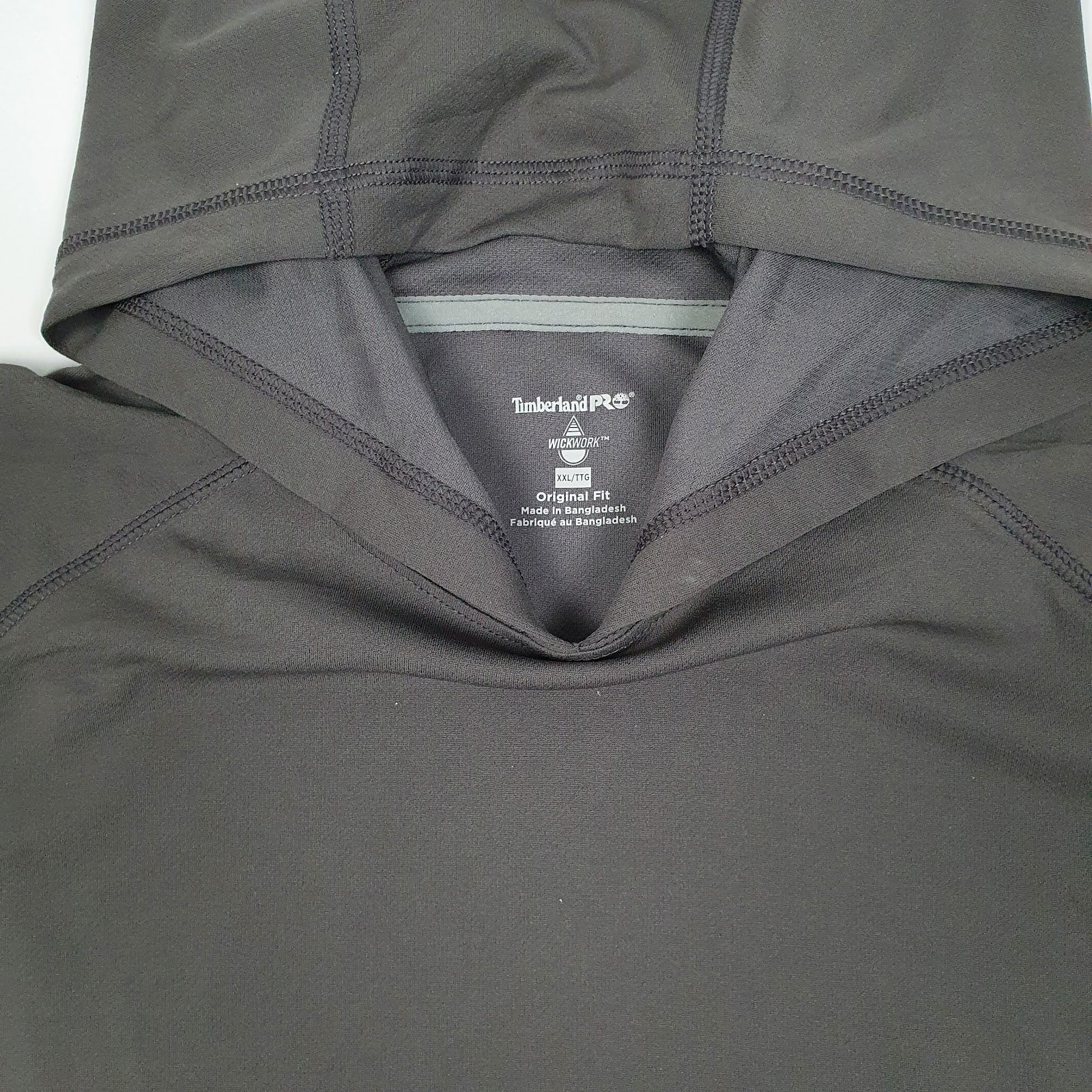 Mens Grey Timberland Pro Wick Work Thermal Hoodie Jumper