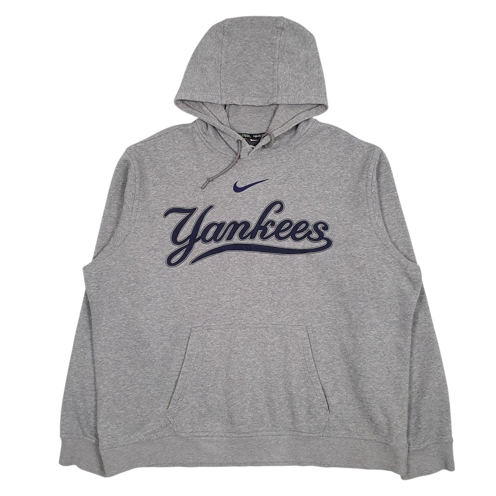 Mens Grey Nike MLB New York Yankees Hoodie Jumper