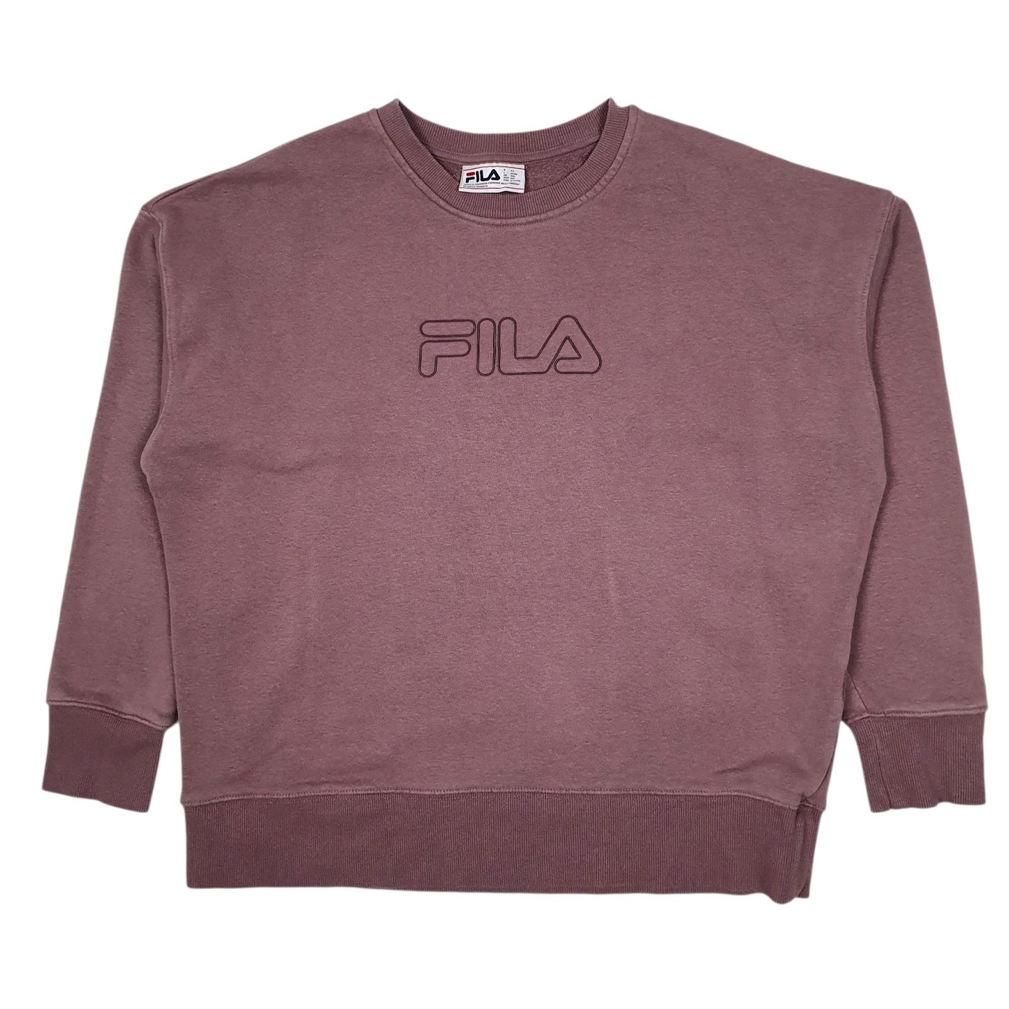 Womens Purple Fila  Crewneck Jumper