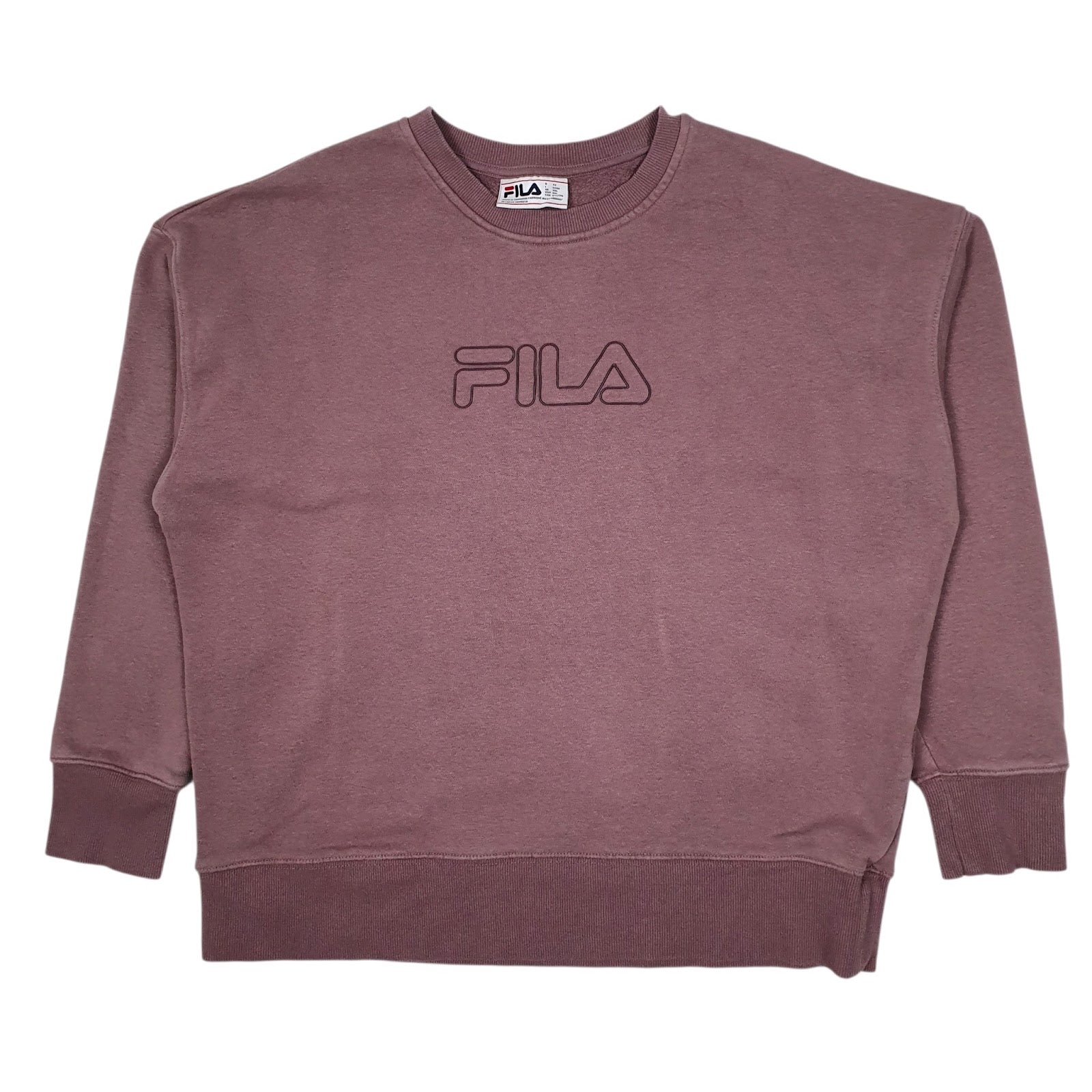Womens Purple Fila  Crewneck Jumper