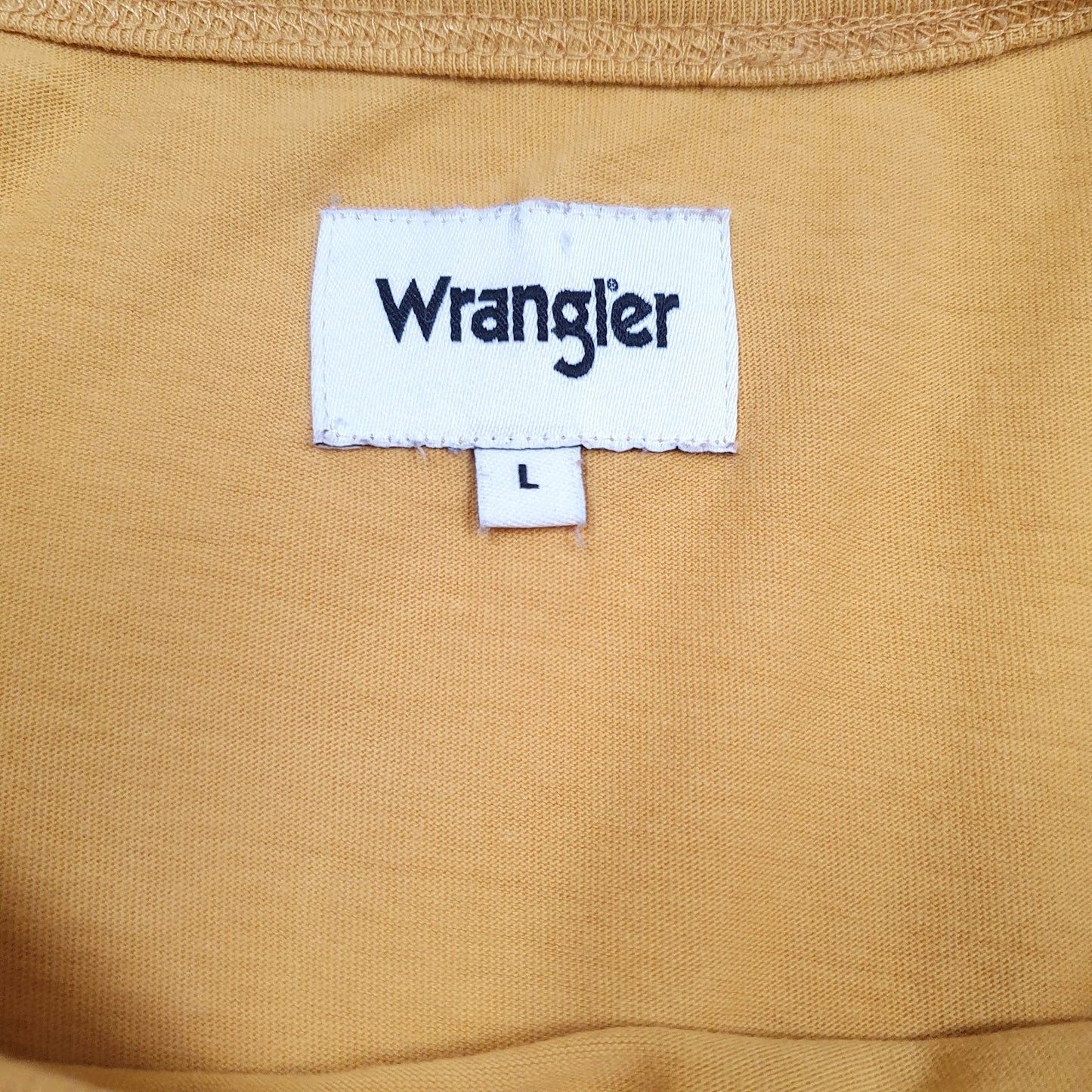 Mens Yellow Wrangler   T Shirt