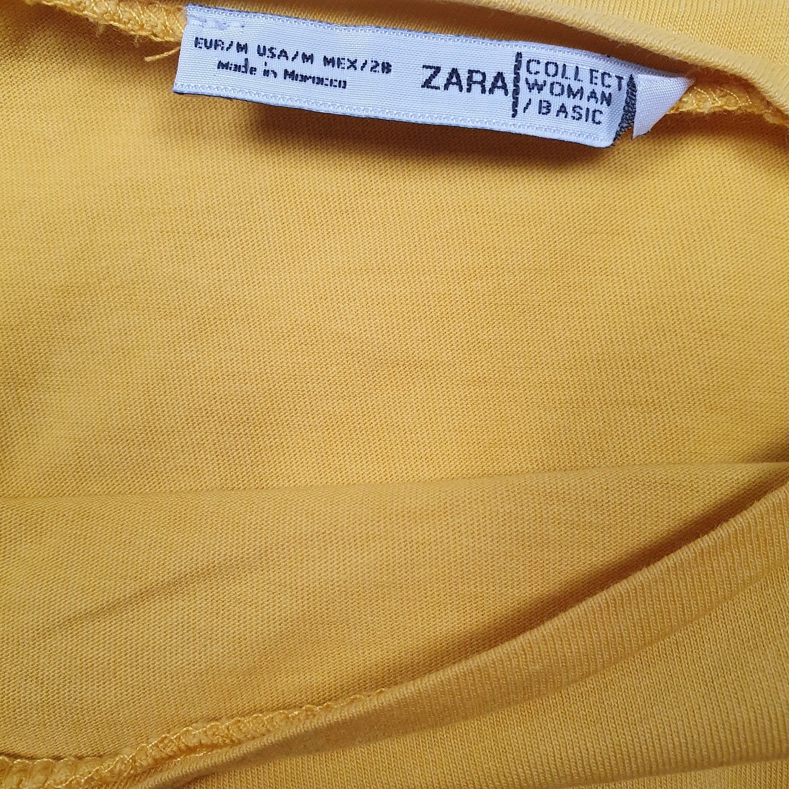 Womens Yellow Zara   T Shirt