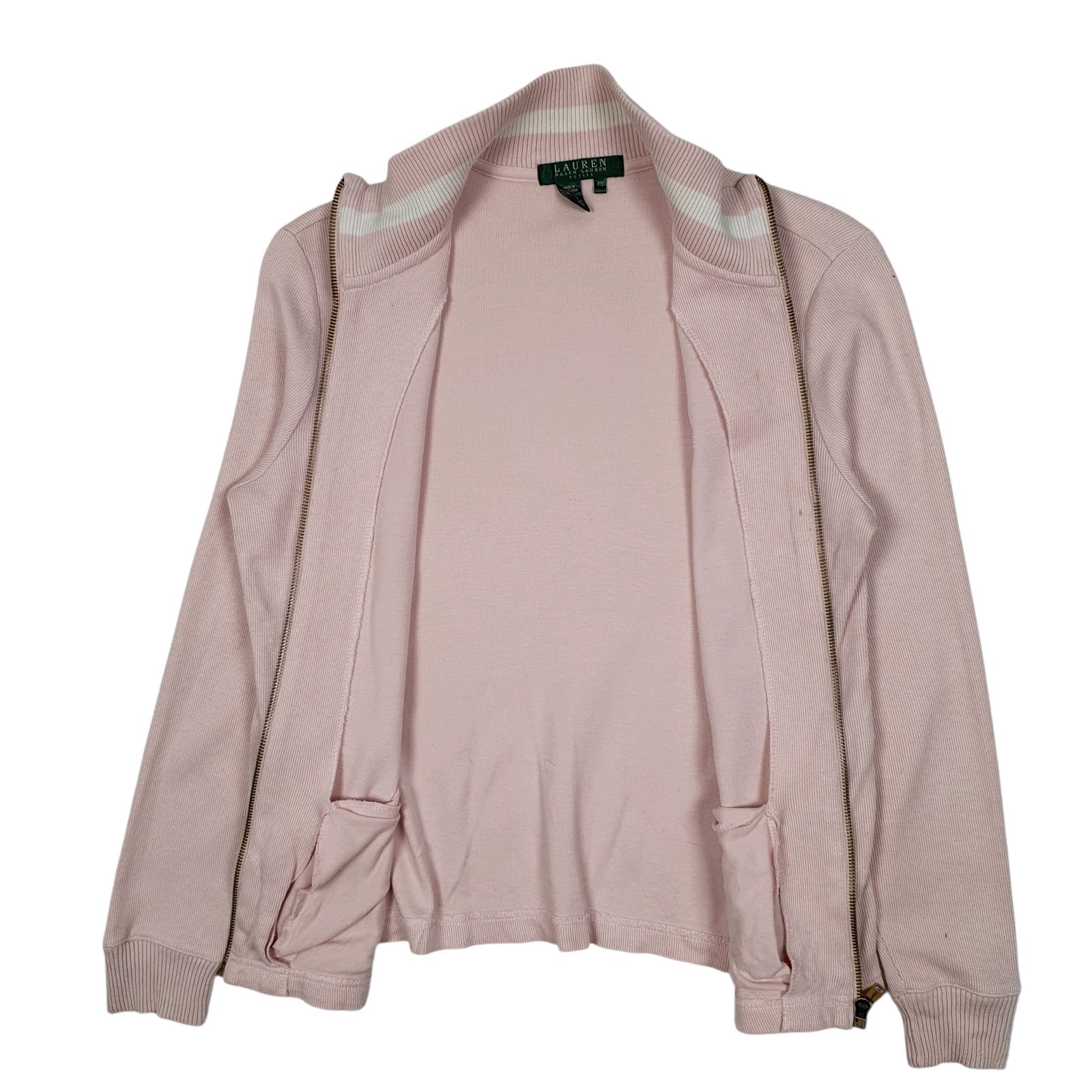 Womens Pink Ralph Lauren  Full Zip Jumper