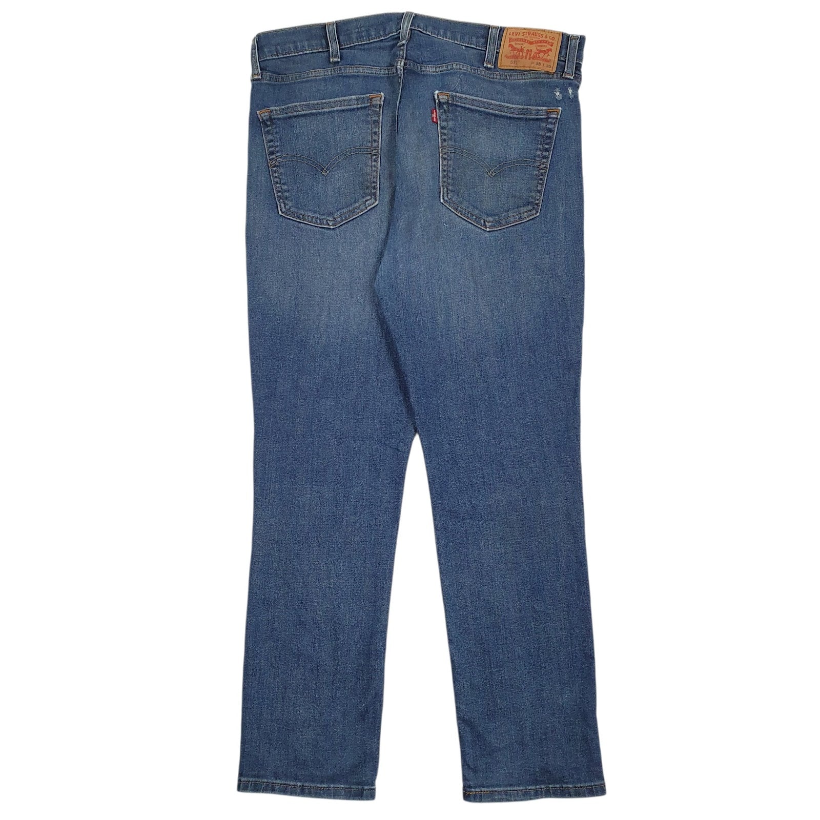 Mens Blue Levis Distressed  Jeans