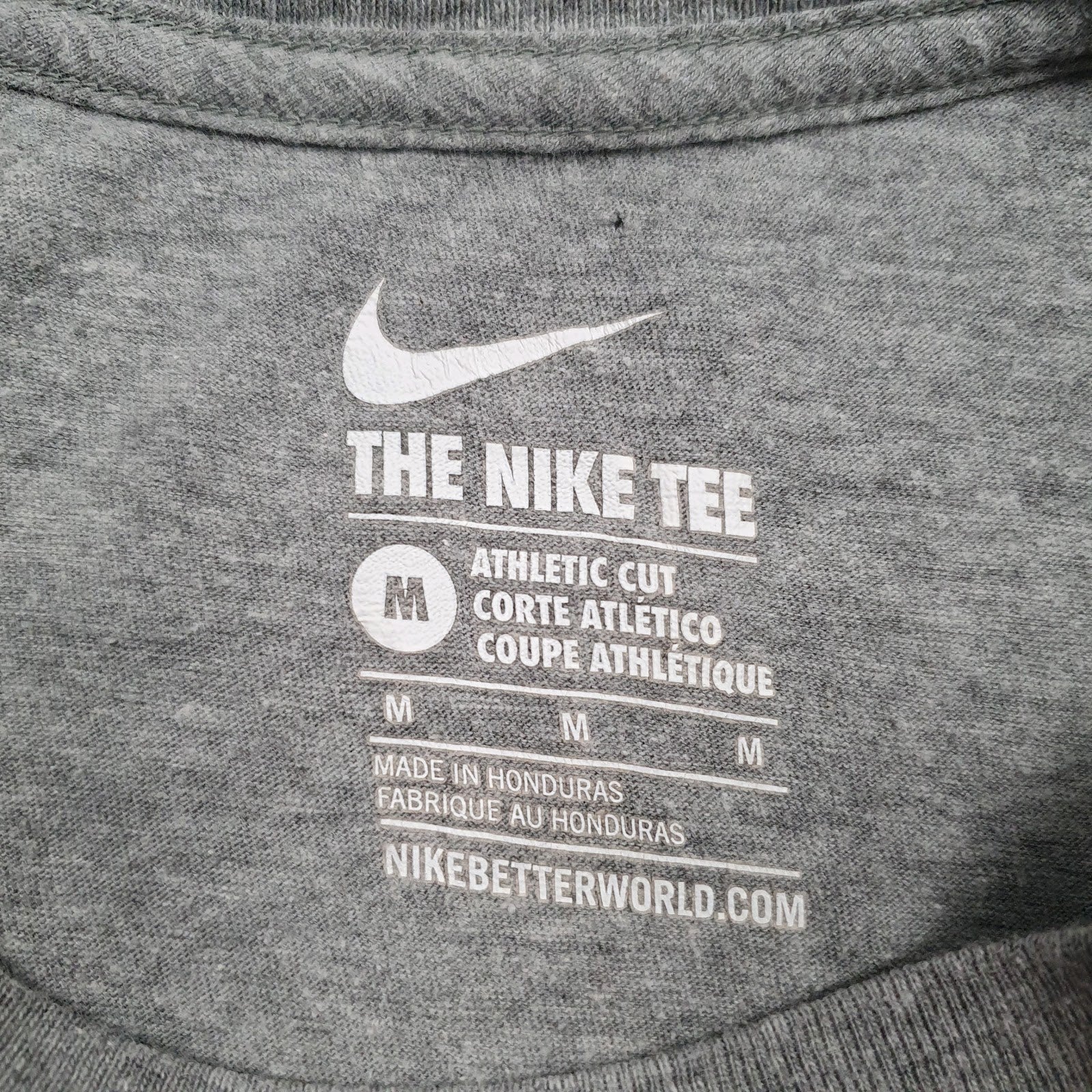 Mens Grey Nike  V Neck T Shirt