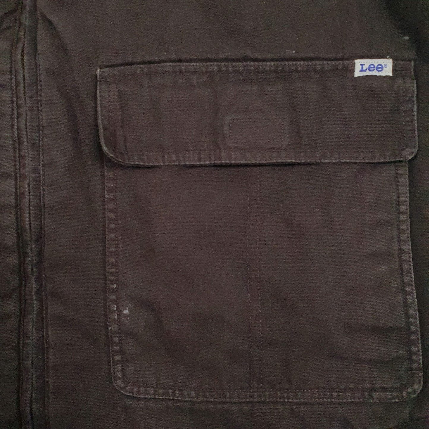Mens Grey Lee Workwear Sherpa Lined  Coat