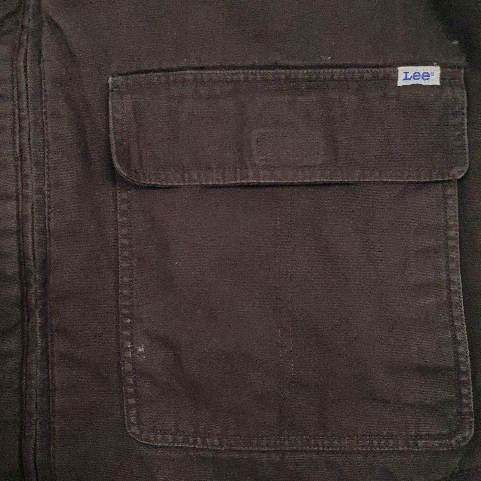 Mens Grey Lee Workwear Sherpa Lined  Coat