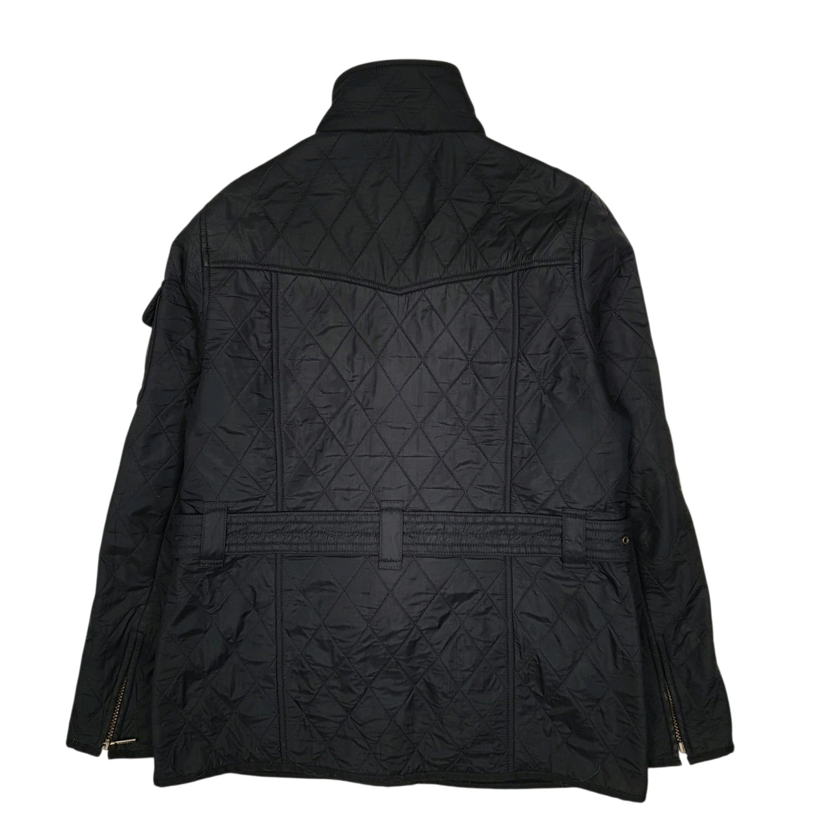 Womens Navy Barbour  Crewneck Coat