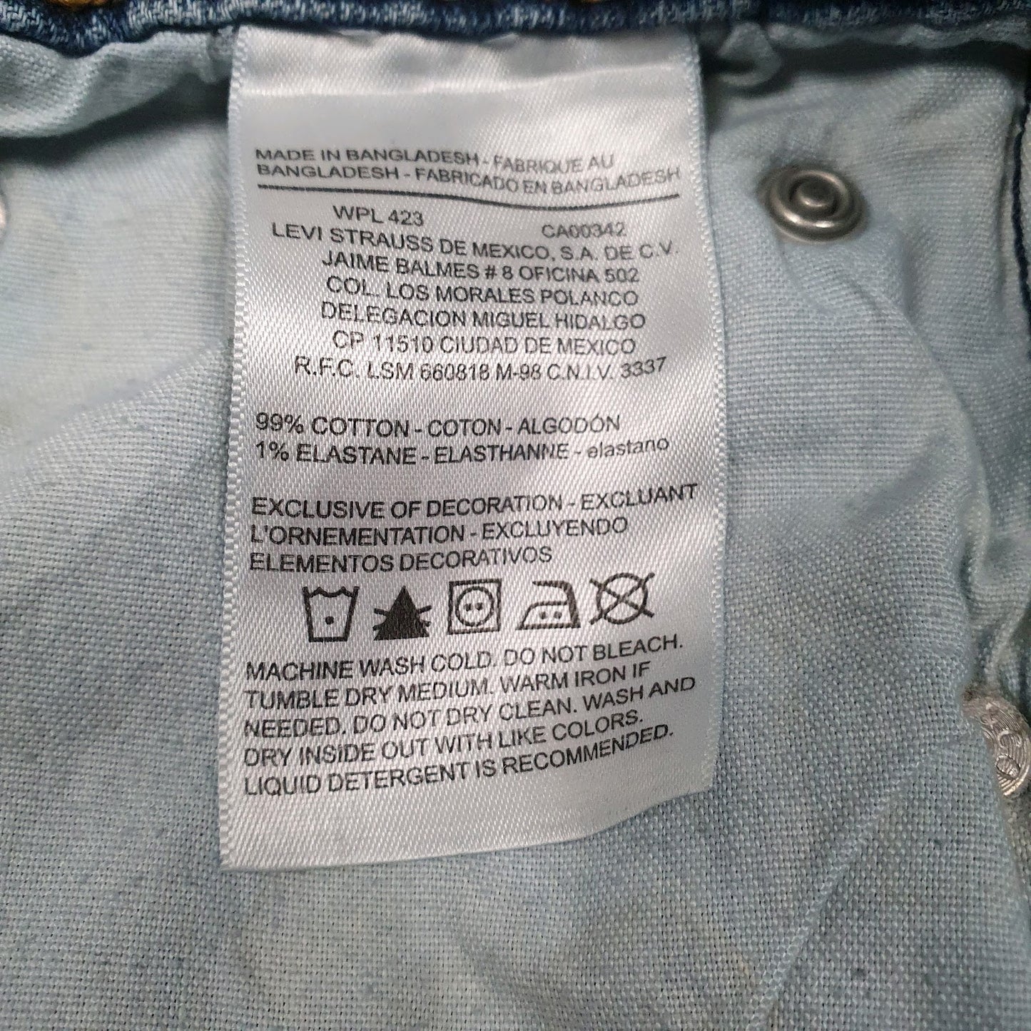 Mens Blue Levis   Jeans