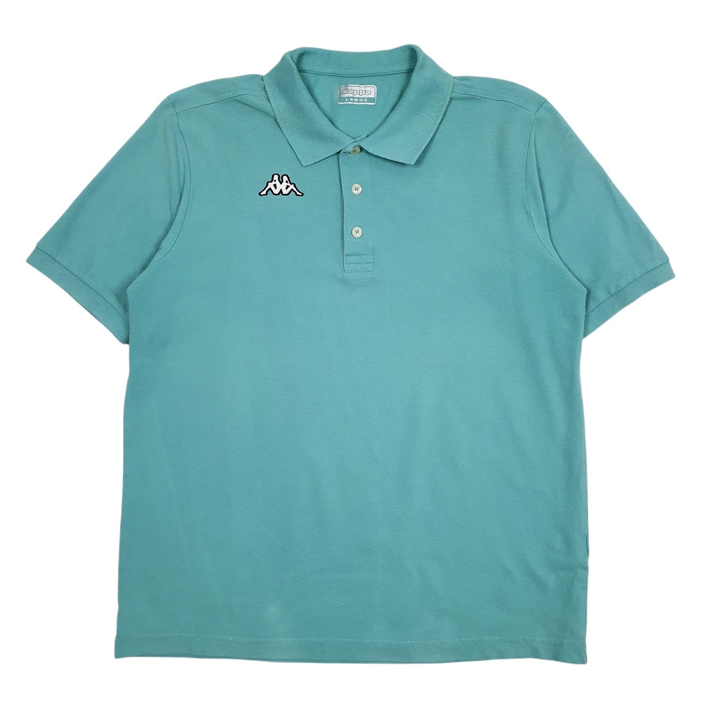 Mens Blue Kappa  Short Sleeve Polo Shirt