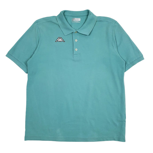 Mens Blue Kappa  Short Sleeve Polo Shirt