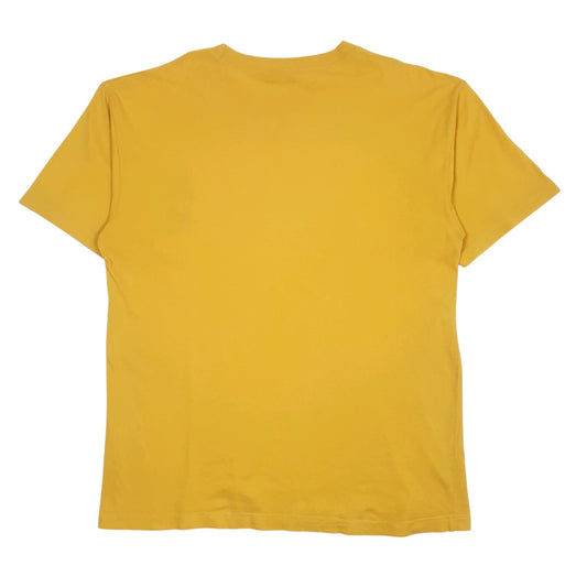 Mens Yellow Fila Vintage 90s  T Shirt