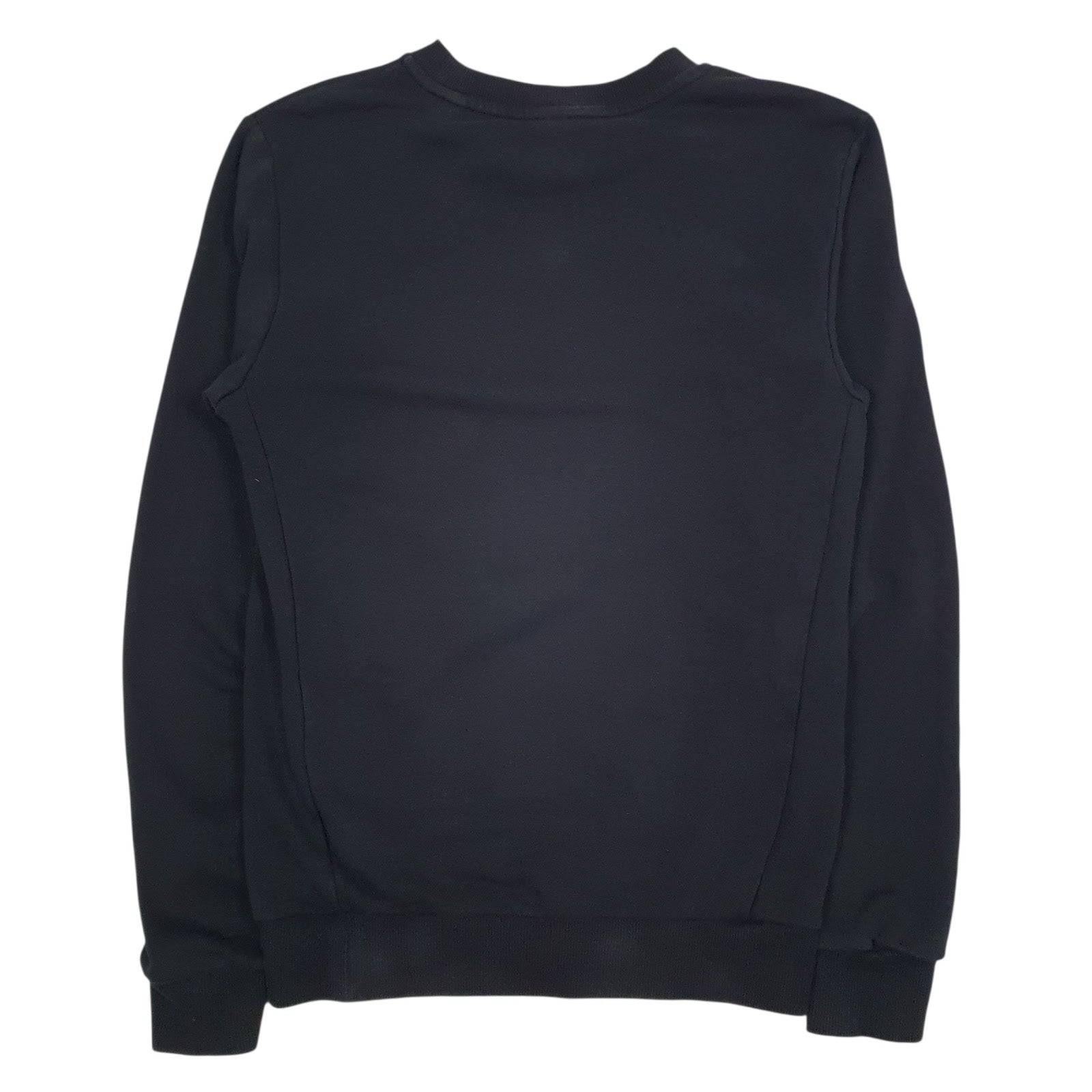 Mens Black Adidas Spellout Crewneck Jumper