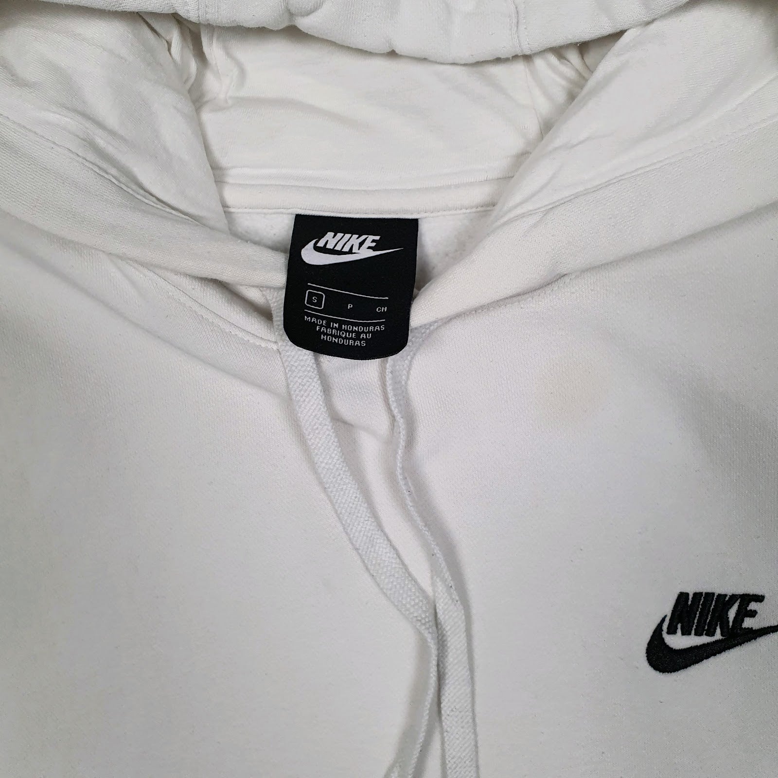 Mens White Nike  Hoodie Jumper