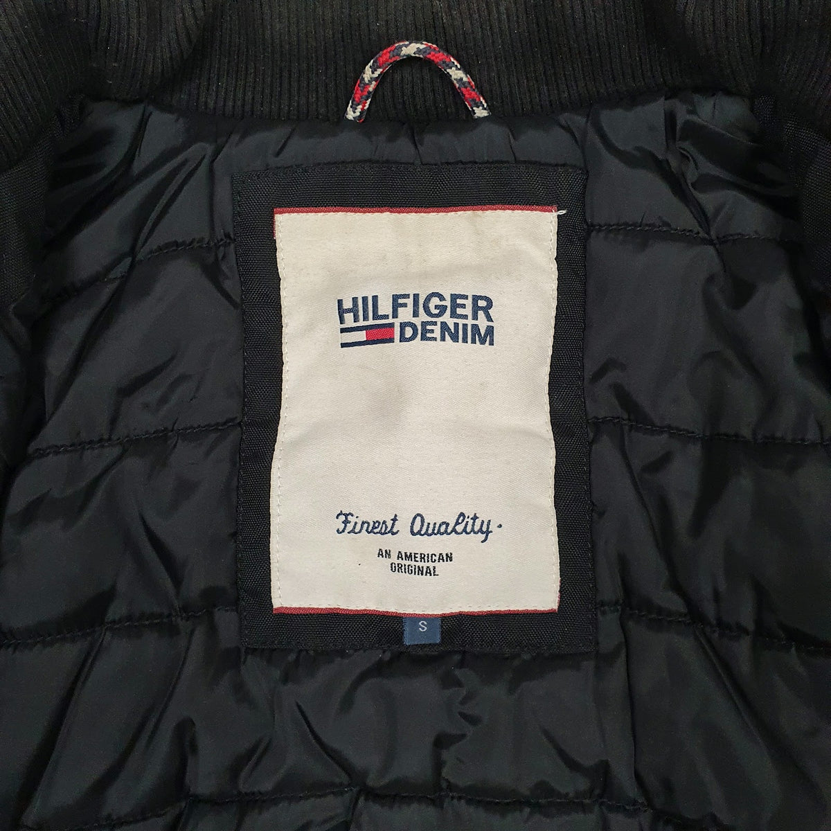 Mens Black Tommy Hilfiger Trench Longline Parka Puffer  Coat