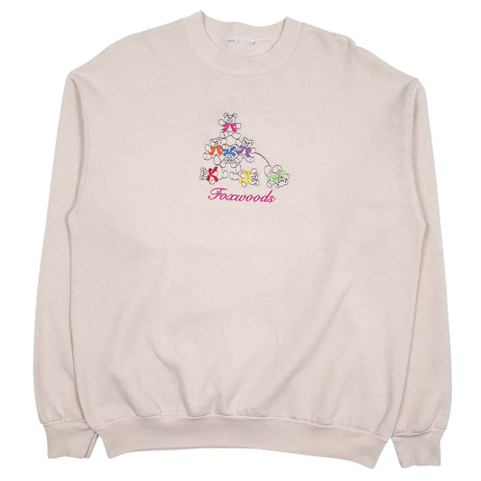 Mens Beige Unbranded Vintage Crewneck Jumper
