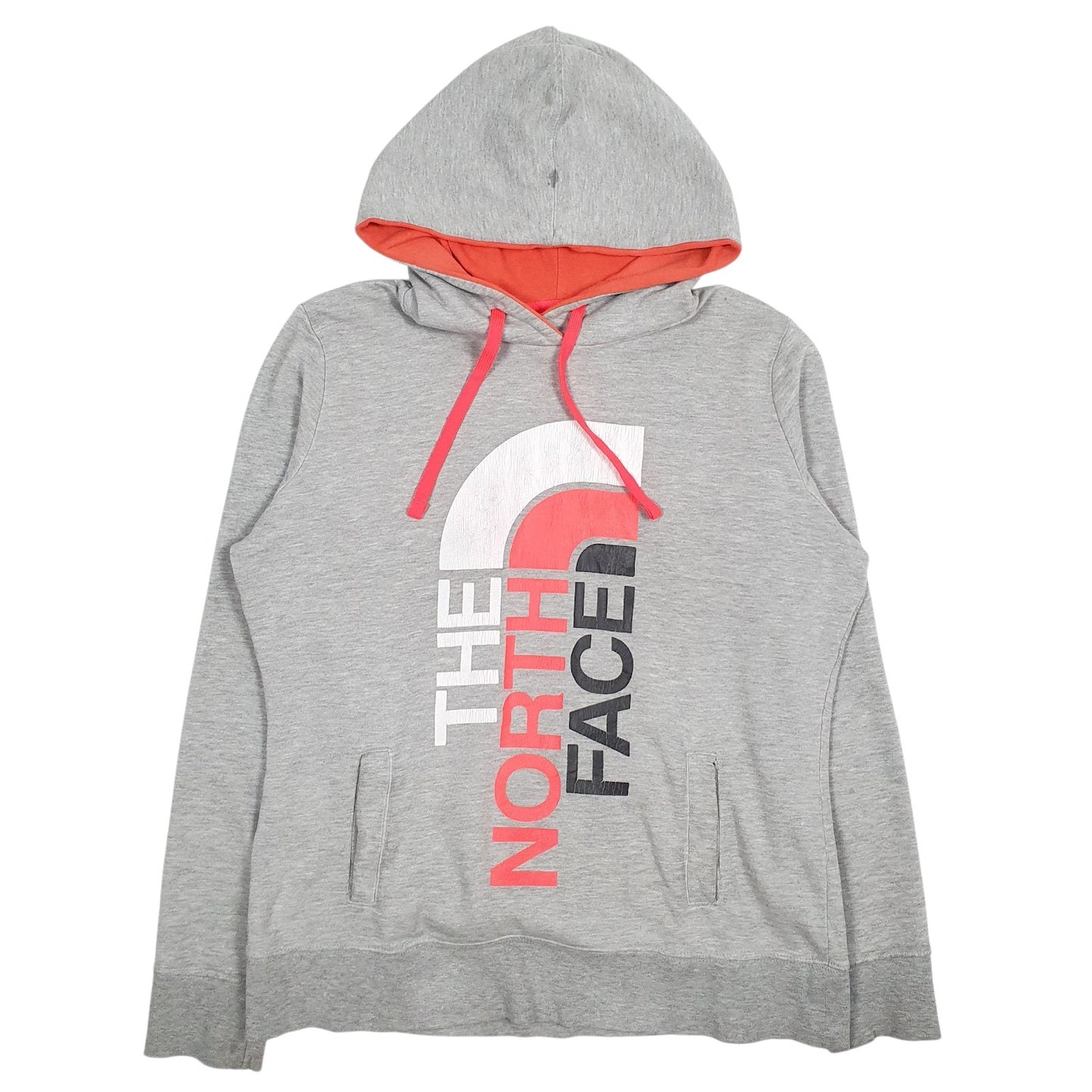 Womens Grey The North Face Spellout Hoodie Jumper