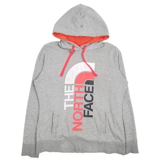 Womens Grey The North Face Spellout Hoodie Jumper