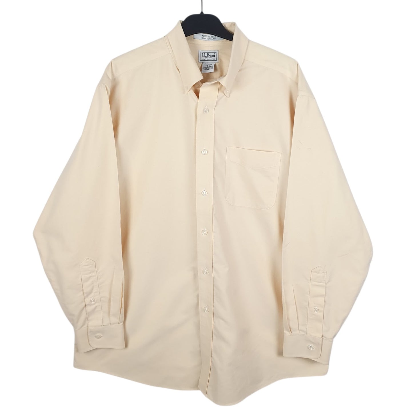 Mens Yellow L.L.Bean  Long Sleeve Shirt