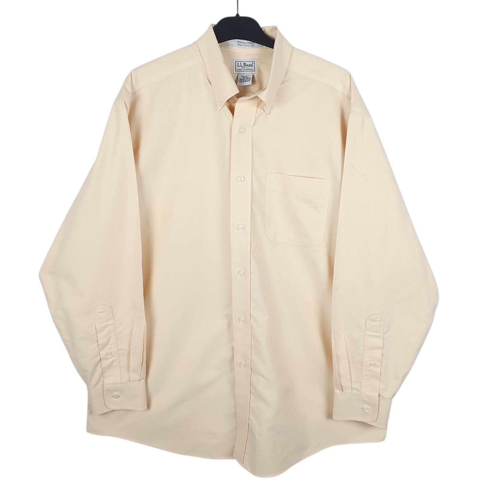Mens Yellow L.L.Bean  Long Sleeve Shirt