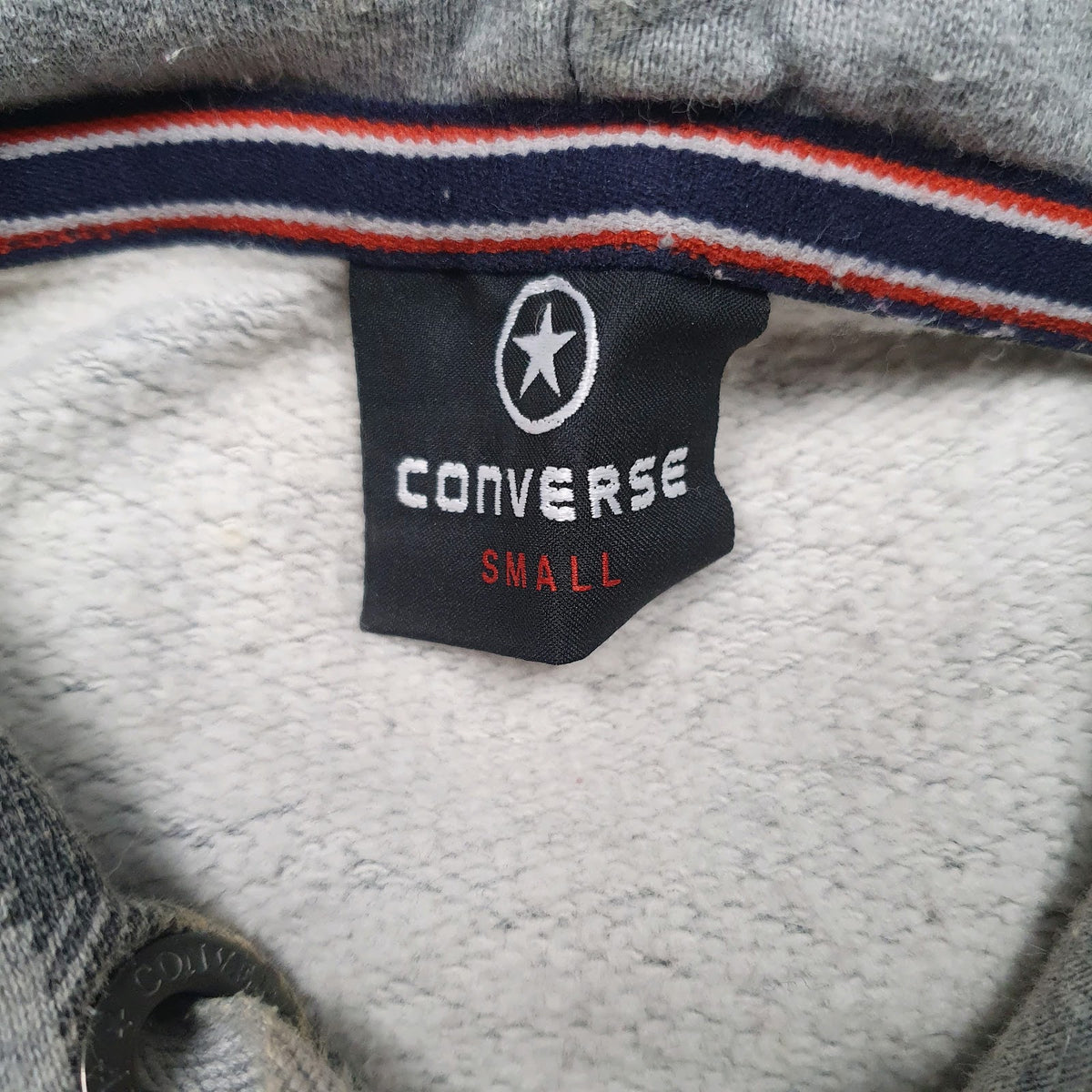 Mens Grey Converse  Hoodie Jumper