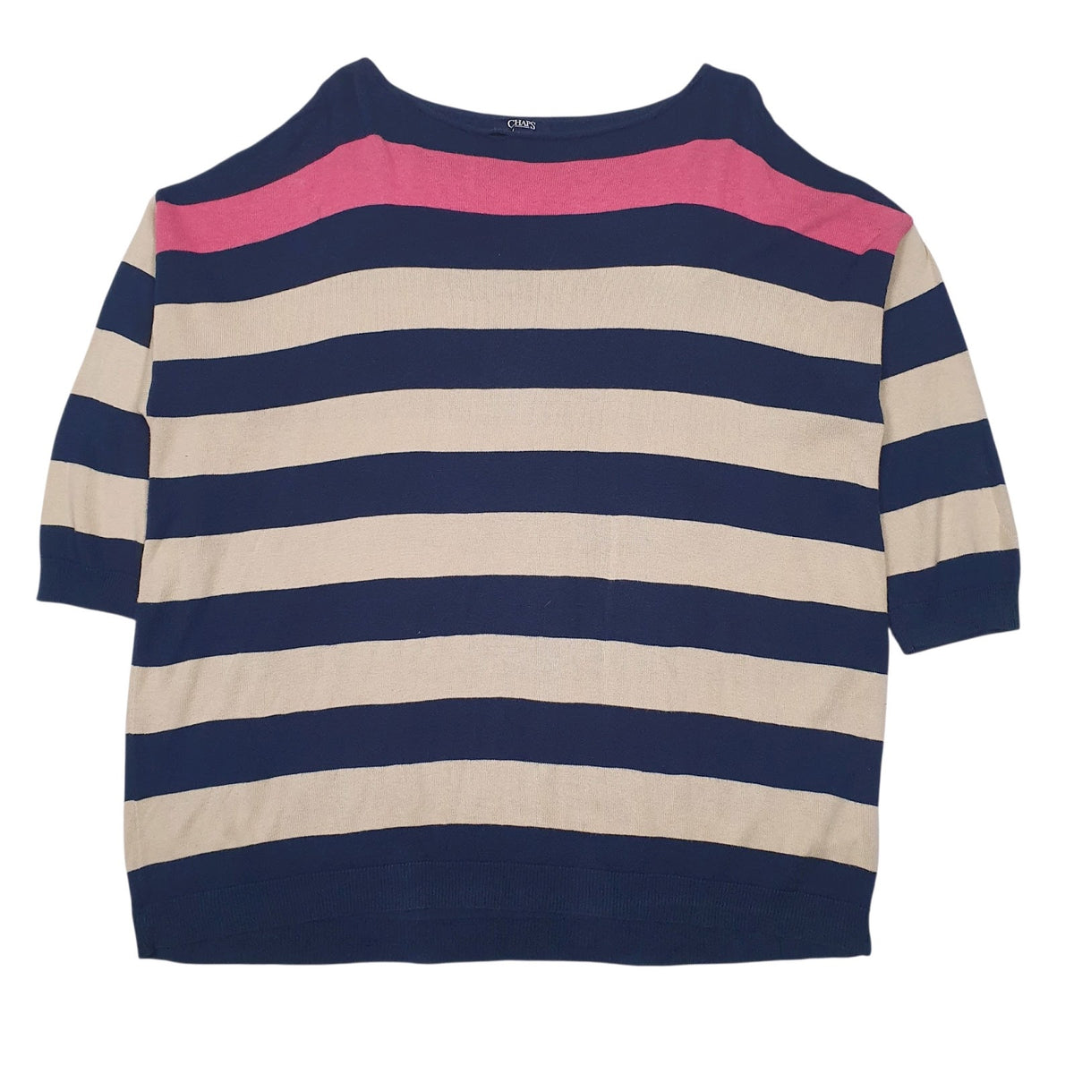 Womens Navy Chaps  Crewneck Jumper