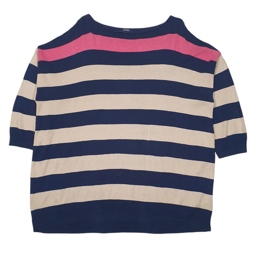 Womens Navy Chaps  Crewneck Jumper