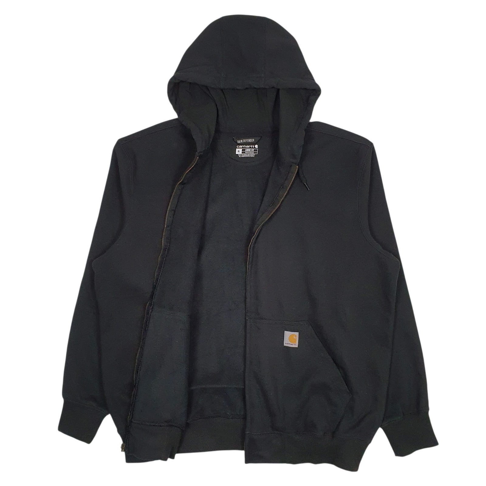 Mens Black Carhartt  Full Zip Jumper
