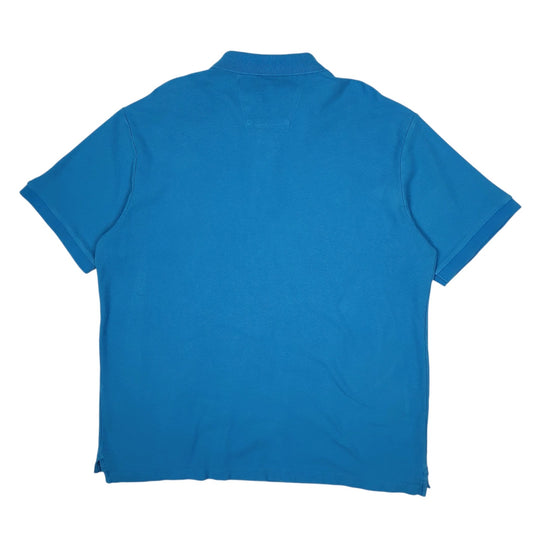 Mens Blue Nautica  Hoodie Polo Shirt