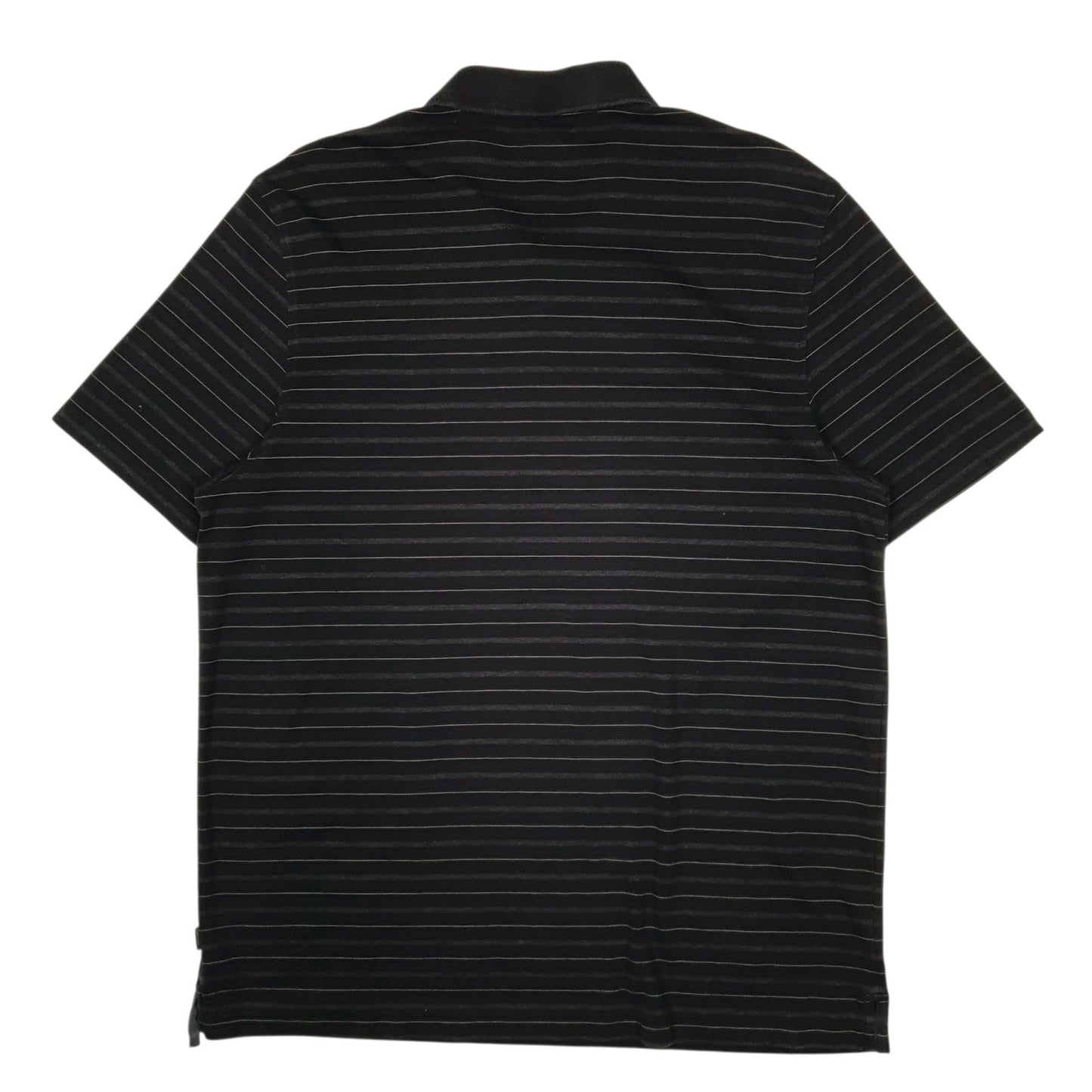 Mens Black Calvin Klein  Cardigan Polo Shirt