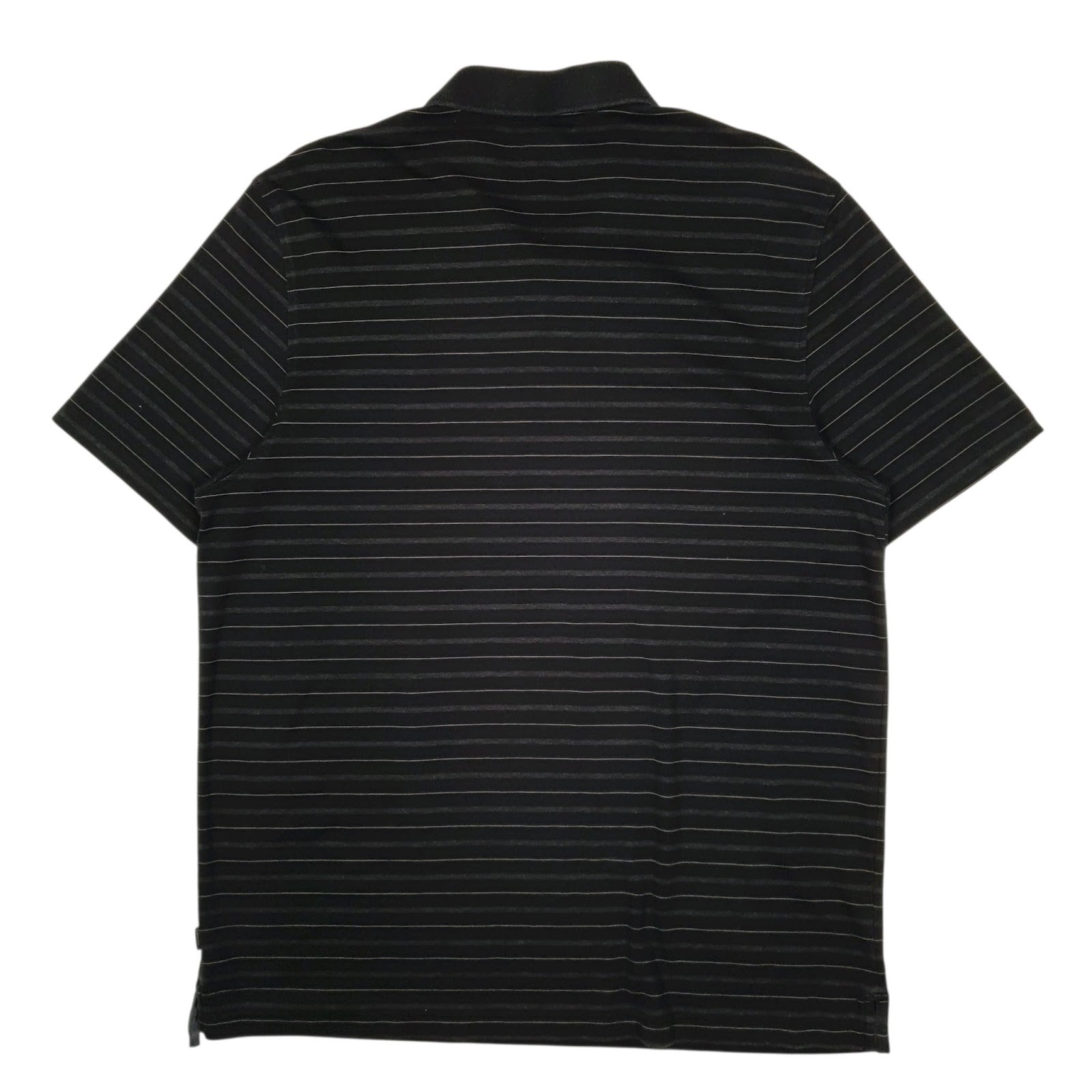 Mens Black Calvin Klein  Cardigan Polo Shirt