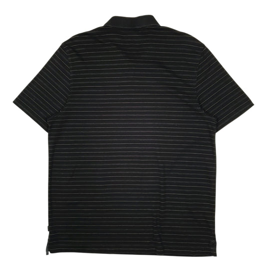Mens Black Calvin Klein  Cardigan Polo Shirt