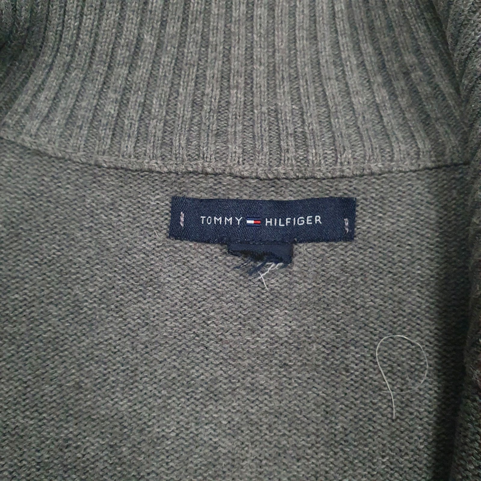 Mens Grey Tommy Hilfiger  Full Zip Jumper