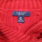 Womens Red Chaps Cable Knit Shoal Neck Jumper