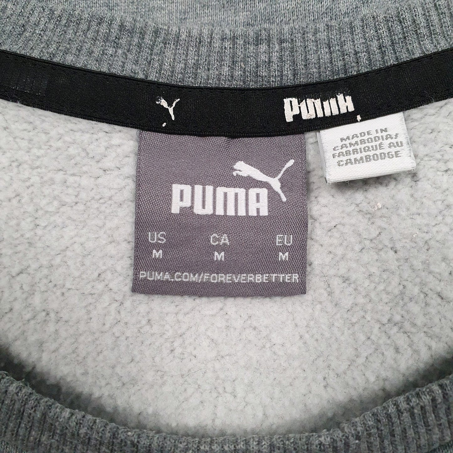 Mens Grey Puma  Crewneck Jumper