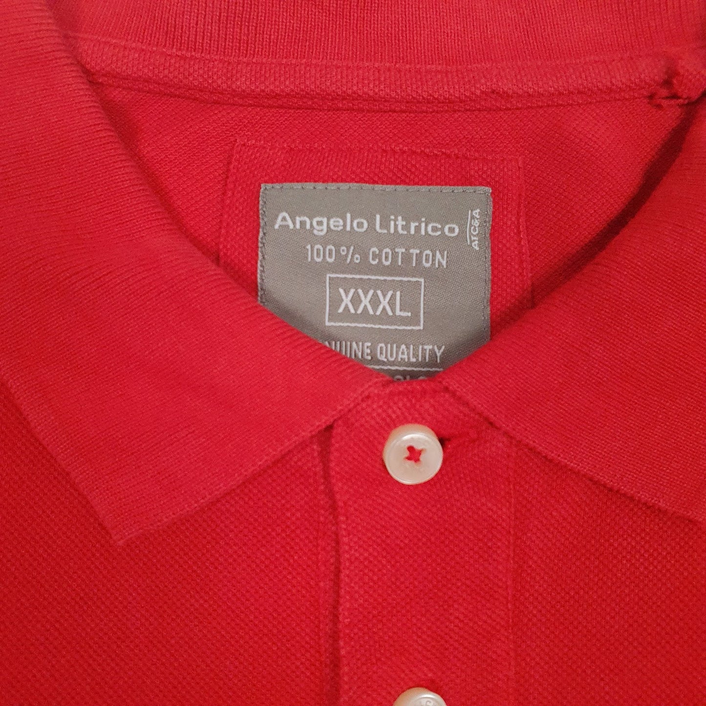 Mens Red Angelo Lirico   Polo Shirt