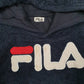 Womens Navy Fila Sherpa Hoodie Jumper
