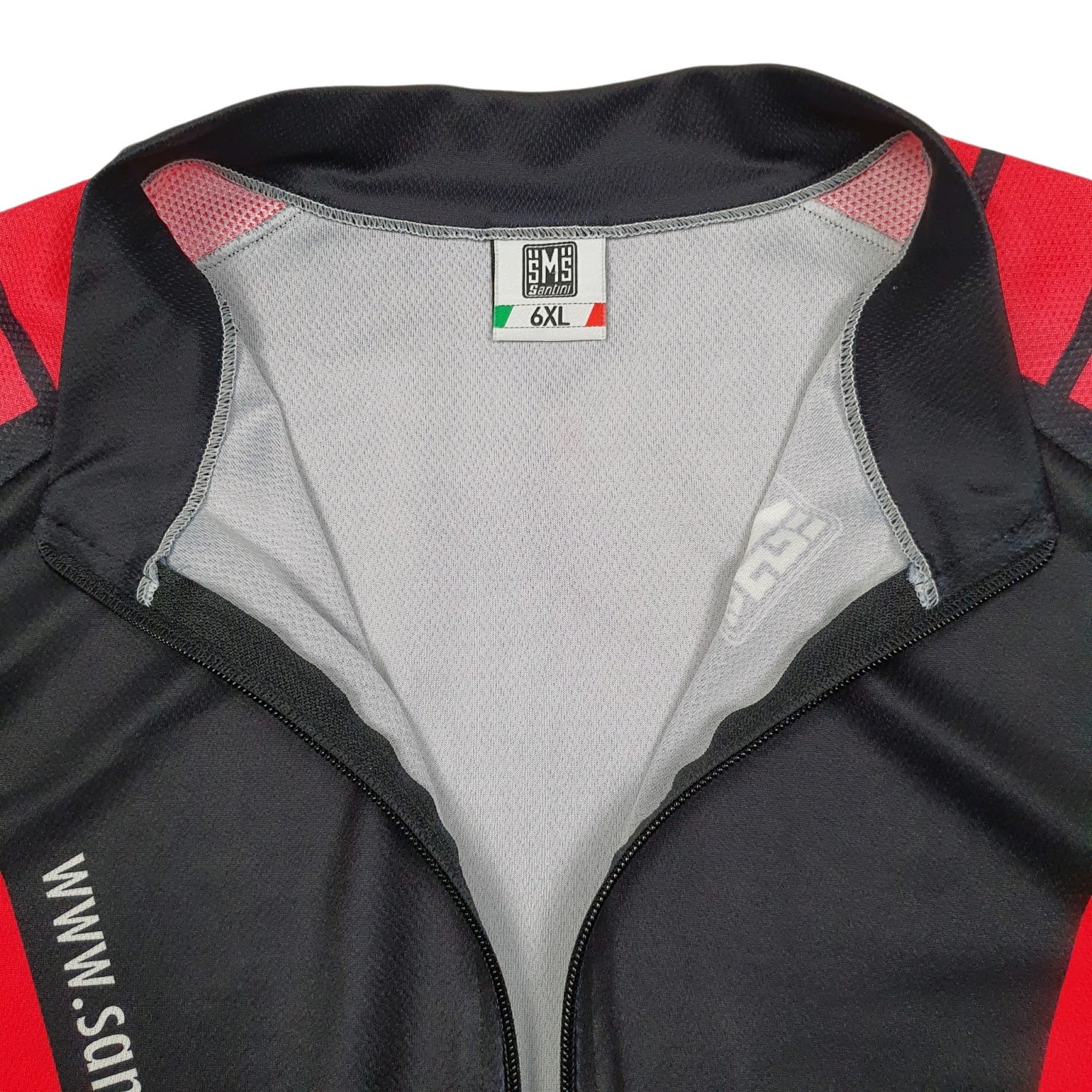 Mens Black Santini Cycling Jersey  T Shirt